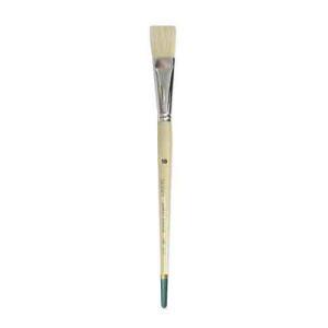 Daler Rowney Robert Simmons Signet Bristle Brush - Flat, Long Handle, Size 10  DR222144010