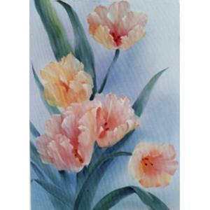 Bob Ross How-To Painting Packet Florals - Peachy Tulips