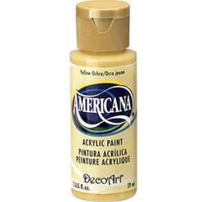 DecoArt Americana Acrylic Paint - (2oz/59ml) Yellow Ochre