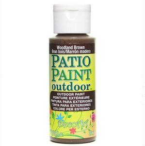 DecoArt Patio Paint Outdoor Acrylic - (2oz/59ml) Woodland Brown