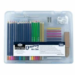 Essentials Small Clearview Drawing Art Set - RSET-ART3104