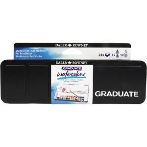 Daler Rowney Graduate 24ct Watercolor Half Pan Set 135900024