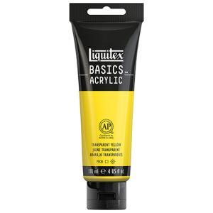 Liquitex Basics Acrylic Paint - (4oz/118ml) Transparent Yellow