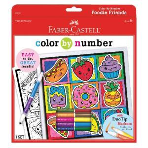 Faber-Castell Color by Numbers Foodie Friends Art Set