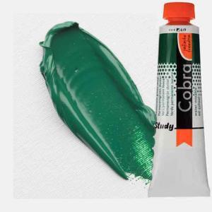 Royal Talens Cobra Study Water Mixable Oil Paint 40ml Permanent Green Deep 618