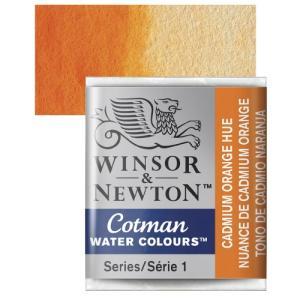 Winsor & Newton Cotman Half Pan Watercolor - Cadmium Orange Hue  0301090