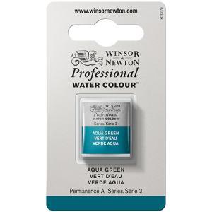 Winsor & Newton Professional Water Colour Half Pan - Aqua Green