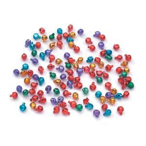 Darice Jingle Bell 1/4" - (100 Pieces) Assorted Colors
