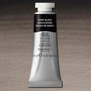Winsor & Newton Professional Water Colour – (.47oz/14ml) Ivory Black