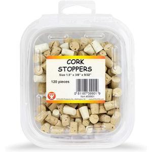Hygloss Cork Stoppers - (120 Pieces) 1/2"x3/8"x9/32"