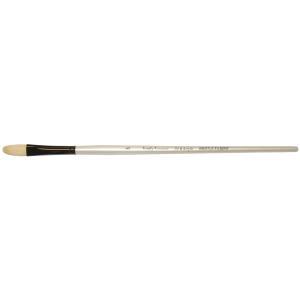 Daler Rowney Simply Simmons Oil/Acrylic Brush - Long Handle, Bristle Filbert, Size 6  DR255142006