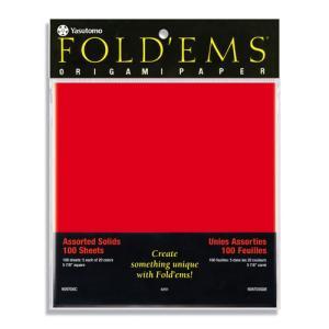 Yasutomo Brilliant Color Origami Paper 5 7/8" - (100 Sheets) 20 Colors