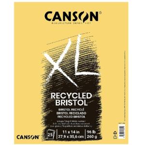 Canson XL Recycled Bristol Pad 11" x 14" - (25 Sheets, 96lb)