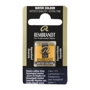 Rembrandt Professional Watercolor Half Pan -223 Naples Yellow Deep
