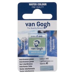 Royal Talens Van Gogh Water Colour Half Pan - Interference Green