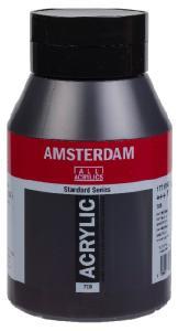 Royal Talens Amsterdam Acrylic Paint - (33.8oz/1000ml) 708 Paynes Grey