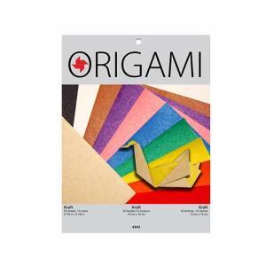 Yasutomo Origami Paper 5 7/8"- (50 Sheets, 10 colors) Kraft