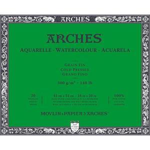 Arches Watercolor Cold Press Block 16" x 20" - (20 Sheets, 140lb)