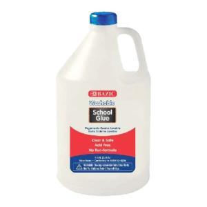 Bazic Clear Washable School Glue 1 Gallon (128oz)