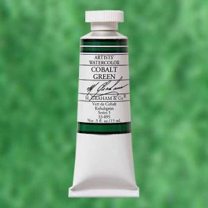 M. Graham & Co. Watercolor Paint – (0.5oz/15ml) Cobalt Green