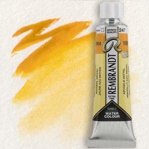 Royal Talens Rembrandt Watercolour - (0.3oz/10ml) Azo Yellow Medium