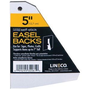 Lineco Self-Stick Easel Backs - (5 Pack) 5" White