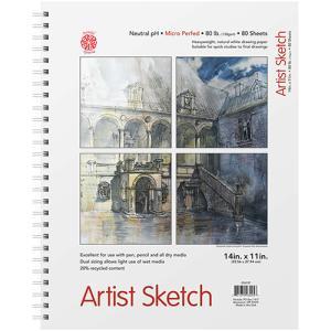 Pentalic Artist Sketch Pad 11" x 14" - (80 Sheets, 80lb)