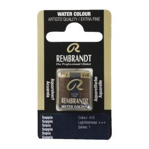 Rembrandt Professional Watercolor Half Pan -416 Sepia