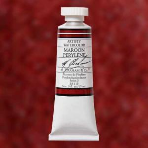 M. Graham & Co. Watercolor Paint - (0.5oz/15ml) Maroon Perylene