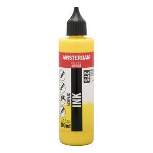 Royal Talens Amsterdam Acrylic Ink - (3.4oz/100ml) Primary Yellow
