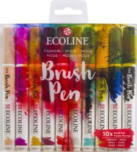 Royal Talens Ecoline Brush Pen Set of 10 Liquid Watercolor Pens –(10 Pack) Fashion Collection  11509808