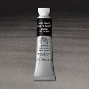 Winsor & Newton Professional Water Colour – (.17oz/5ml) Lamp Black