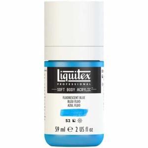 Liquitex Professional Soft Body Acrylic Paint - (2oz/59ml) Fluorescent Blue