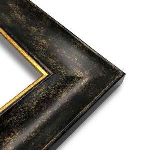 Series 144-90-Dark Antique Frame with Gold Lip   16" x 20"