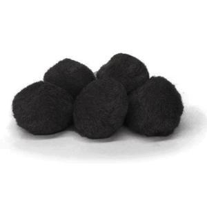 Pepperell Crafts Pom Poms 1? – (100 Pieces) Black