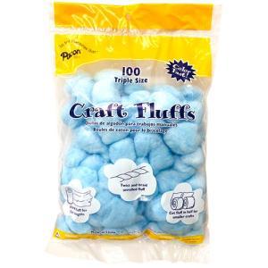 Pacon Craft Fluffs Cotton Balls - (100 Pack) Blue