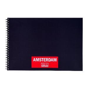 Amsterdam Black Hard, Spiral-bound Sketchbook (A3)   11.69"x16.53"   93023020