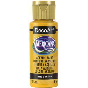 DecoArt Americana Acrylic Paint - (2oz/59ml) Golden Yellow