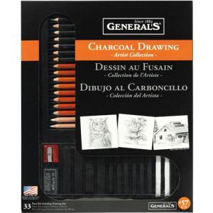 General's Artist Willow Sticks in Plastic Tube Assorted 5pk  57C