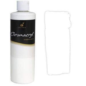 Chromacryl Acrylic Paint - (16oz/473ml) Block Out White