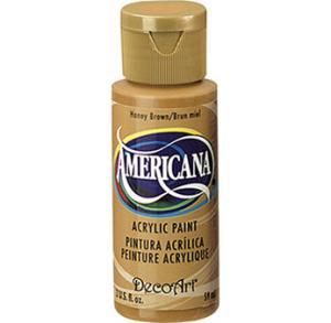 DecoArt Americana Acrylic Paint - (2oz/59ml) Honey Brown