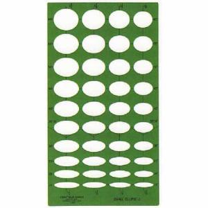 Westcott Stencils Template - Small Ellipse #3