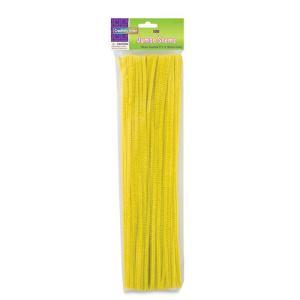Creativity Street Jumbo Chenille Stems 12? – (100 Pack) Yellow pipe cleaners