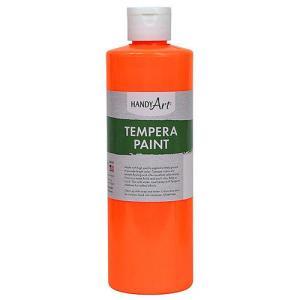 Handy Art Tempera Paint - (16oz/473ml) Fluorescent Orange