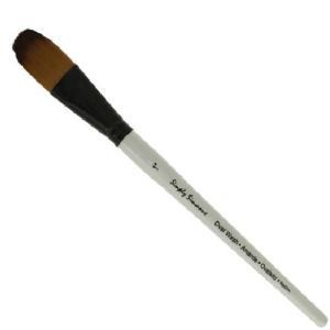 Daler Rowney Simply Simmons Mixed Media Brush - Short Handle, Synthetic Oval Mop, Size 1"  DR255453100