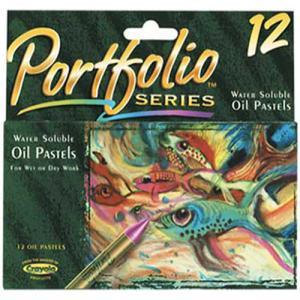 Crayola Portfolio Watersoluble Oil Pastel Set – (12 Pack) Assorted Colors