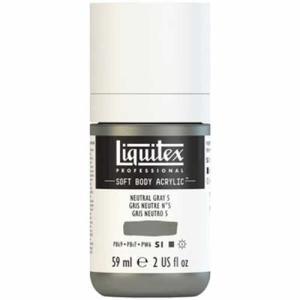 Liquitex Professional Soft Body Acrylic Paint - (2oz/59ml) Neutral Gray 5