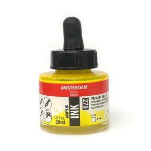 Royal Talens Amsterdam Acrylic Ink - (1oz/30ml) Primary Yellow