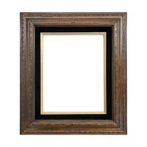 Econo Frame Walnut Stain with Black Liner – 12″ x 16″