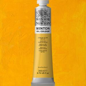 Winsor & Newton Winton Oil Colour Paint - (6.75oz/200ml) Cadmium Yellow Medium